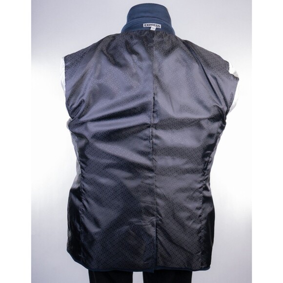 EXPRESS Photographer SLIM Mens Tuxedo Blazer Dinner Jacket 42R Blue Peak - Picture 12 of 14